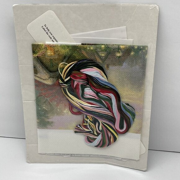 Thomas Kinkade Painter of Light Lamplight Bridge 50925 Cross Stitch - Picture 2 of 9